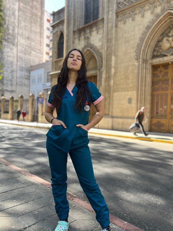 Producto - ARENA SPANDEX (Petróleo detalle Rosa)