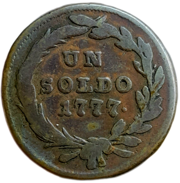 Producto - Estados Italia / Condado de Milán 1 Soldo 1777 Maria Teresa Km#186 F+