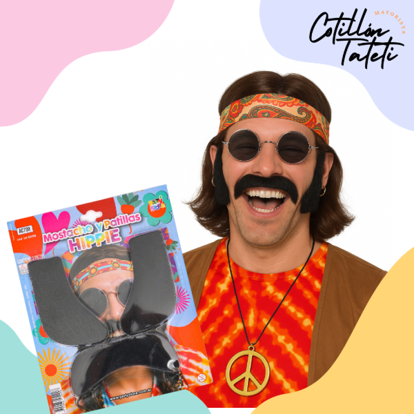 Producto - MOSTACHO Y PATILLAS DE HIPPIE