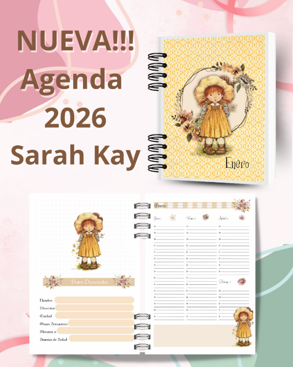 Producto - Agenda Sarah Kay Beige 2026