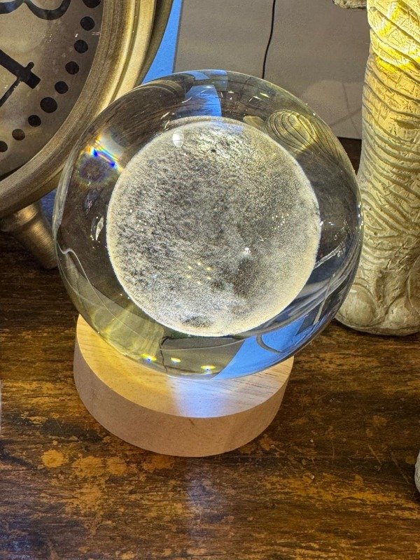 Producto - Esfera 3D led Luna Llena 8 cm (Efectivo: 11.920)