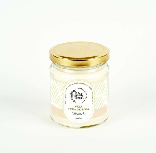 Producto - Vela de cera de soja citronella