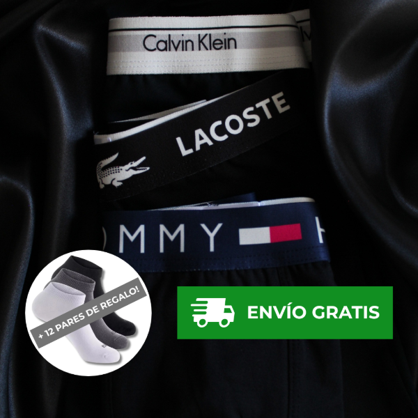 Producto - Pack X12 bóxers + 12 medias de regalo + ENVÍO GRATIS