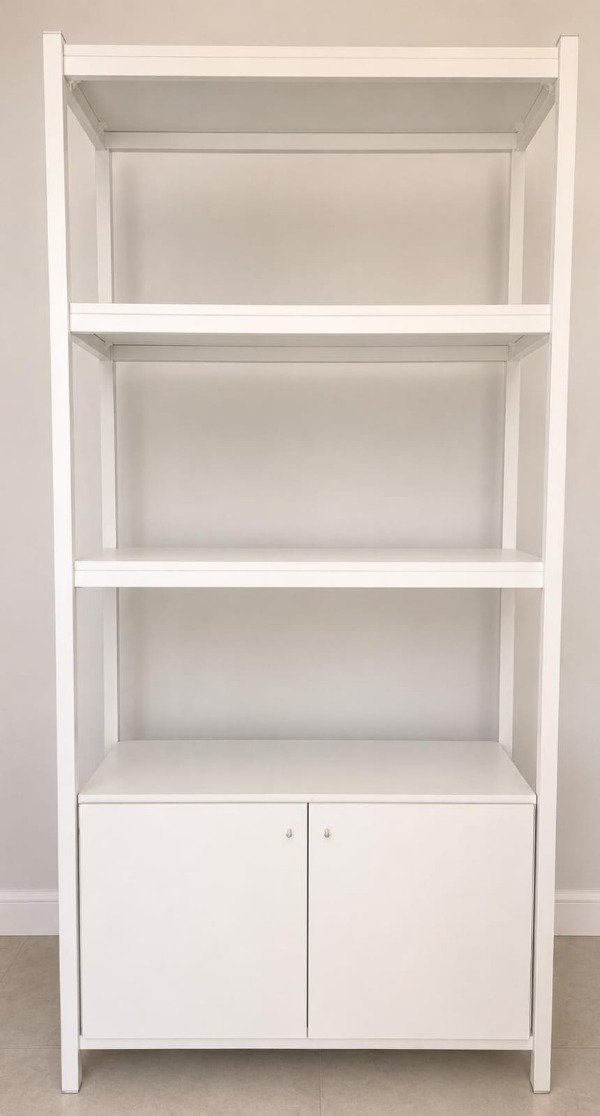 Producto - Estanteria hierro melamina con puertas - 0