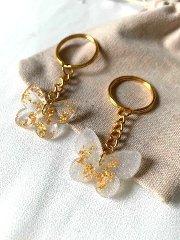 Producto - Llavero Mariposa de Resina, personalizado