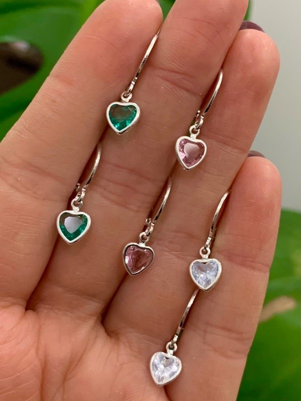 Producto - Aros clásicos cubic corazón