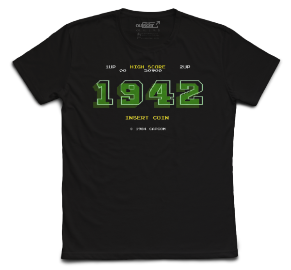 Producto - 1942 - Video Game - Remera Negra