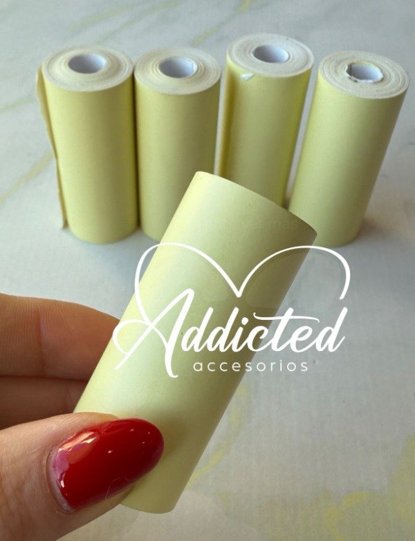 Producto - Unidad de Rollo papel para mini impresora color amarillo