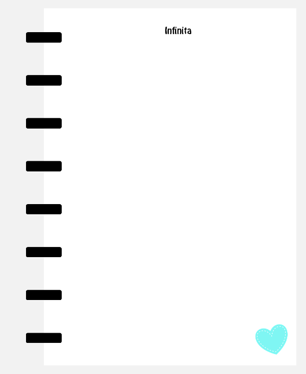 Producto - 20 Hojas lisas A5 - Corazón