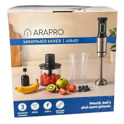 Producto - Minipimer ARAPRO 3 EN 1 - 1200W