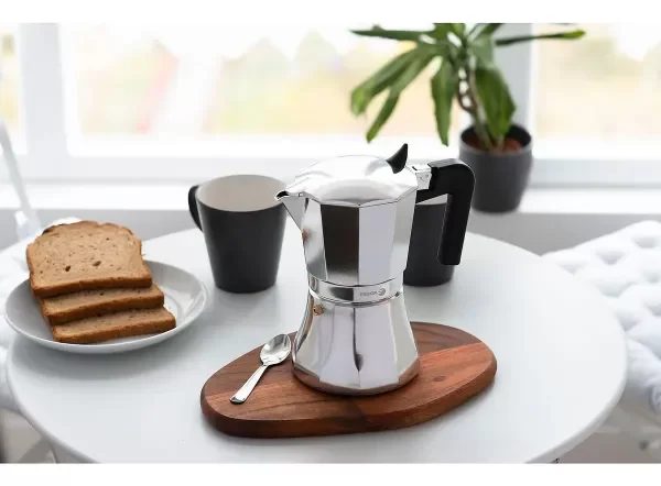 Producto - Cafetera Fagor Cupy 9 Tazas Induccion Aluminio Española Color Gris