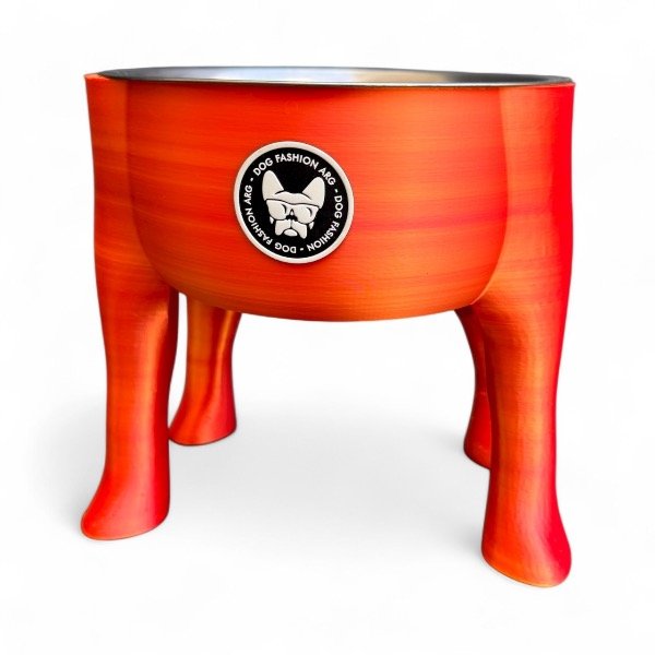 Producto - Comedero tornasolado naranja xl