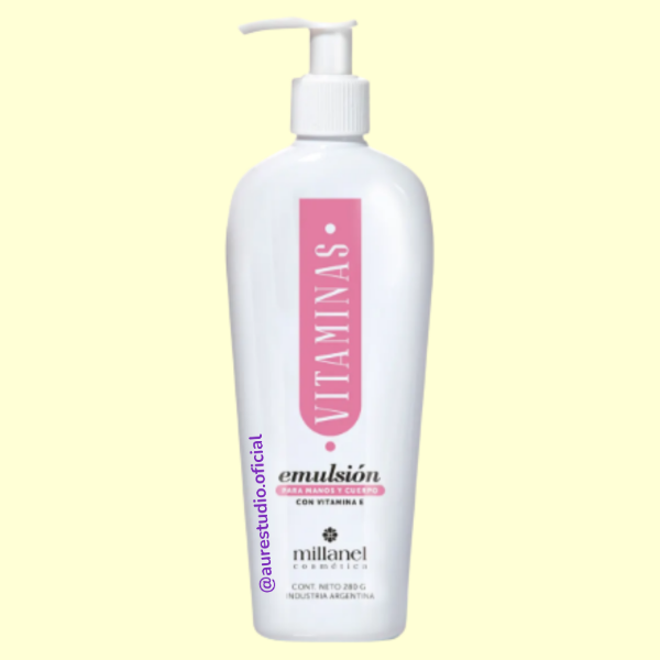 Producto - Emulsión para manos y cuerpo con Vitaminas -280g, 500g-