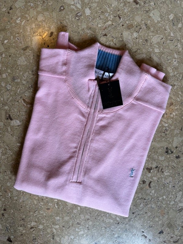 Producto - Sweater Medio Cierre Rosa YSL