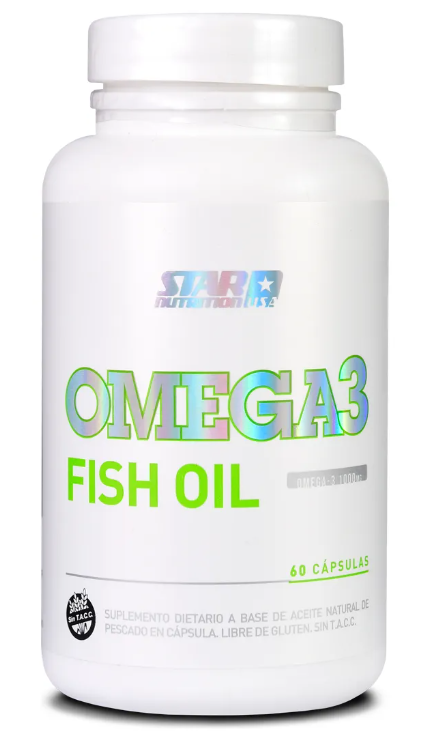 Producto - Omega 3 Fish Oil Aceite Pescado 60 Caps Star Nutrition Sabor Sin sabor