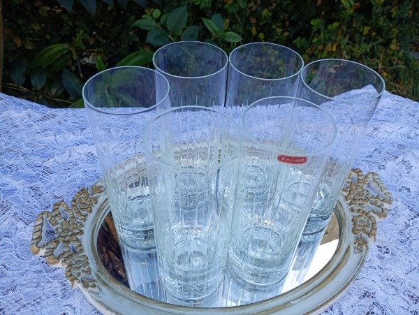 Producto - Juego de 6 vasos de cristal largos - 4