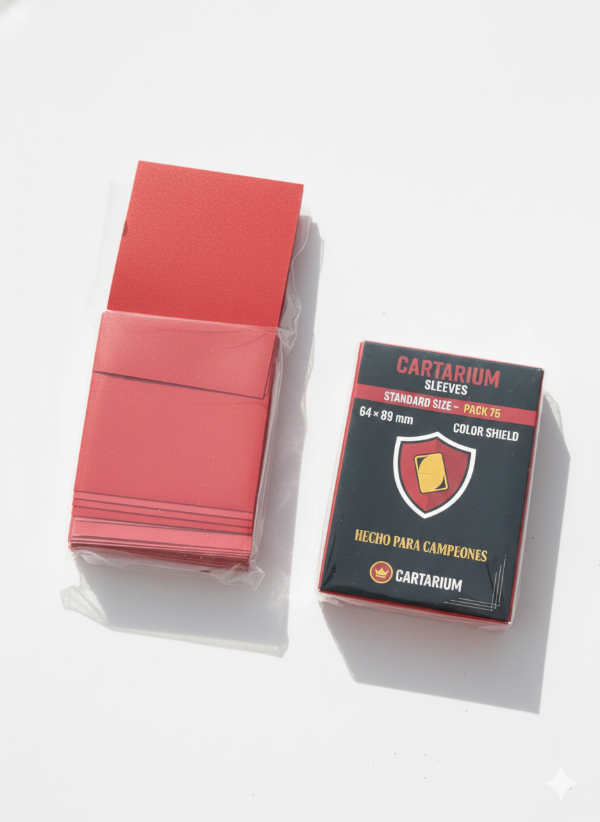 Producto - Sleeves Folios Cartarium Color Rojo 64x89 75u TCG Standard MTG