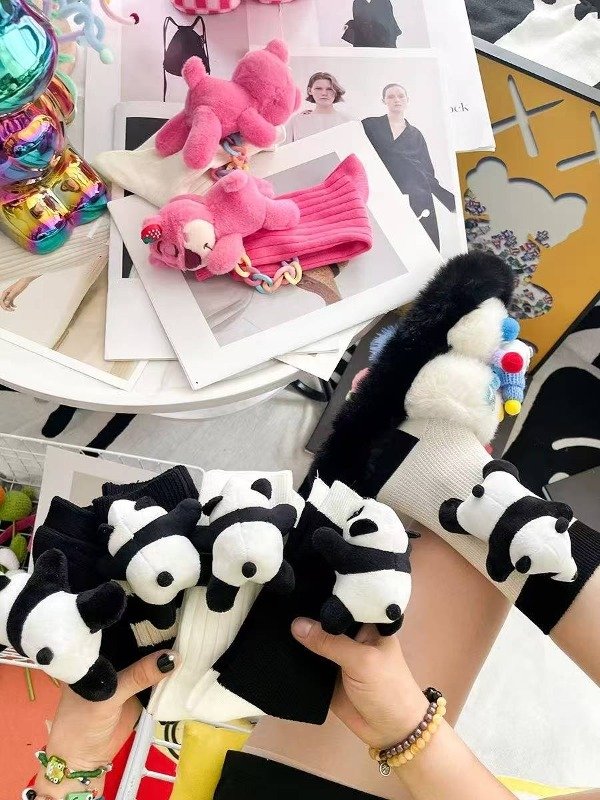 Producto - Medias con Panda de peluche