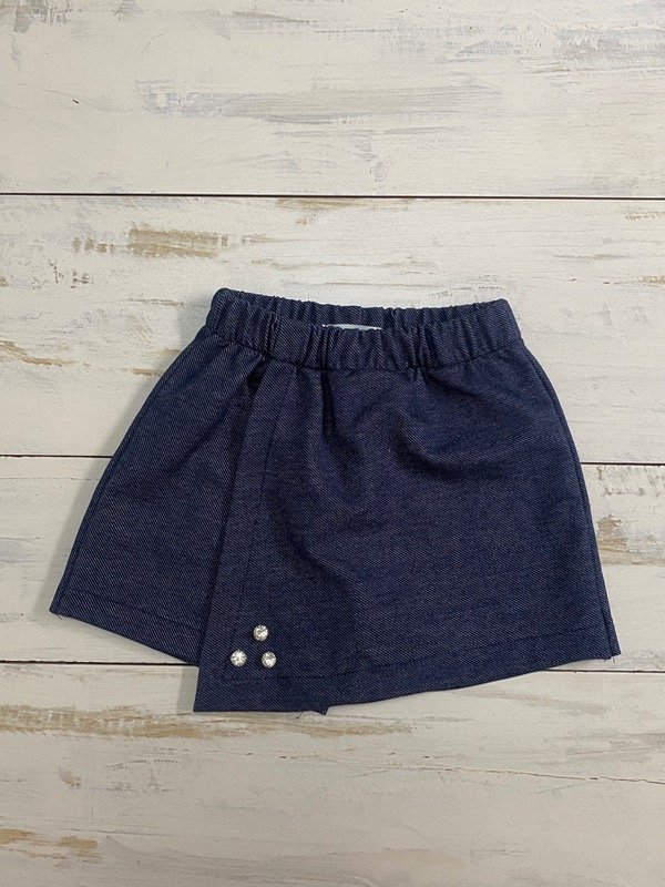 Producto - Short pollera jean (strass)