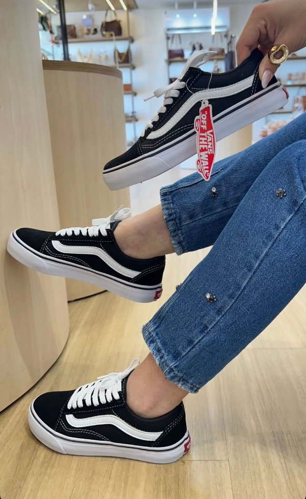 Producto - S12 Vans Old School Negro Premium Horma grande 37 38 41 al 43