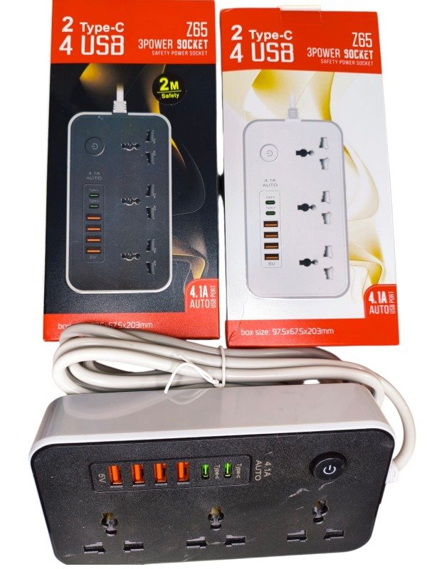 Producto - Alargue con cargador de celular 4.1A