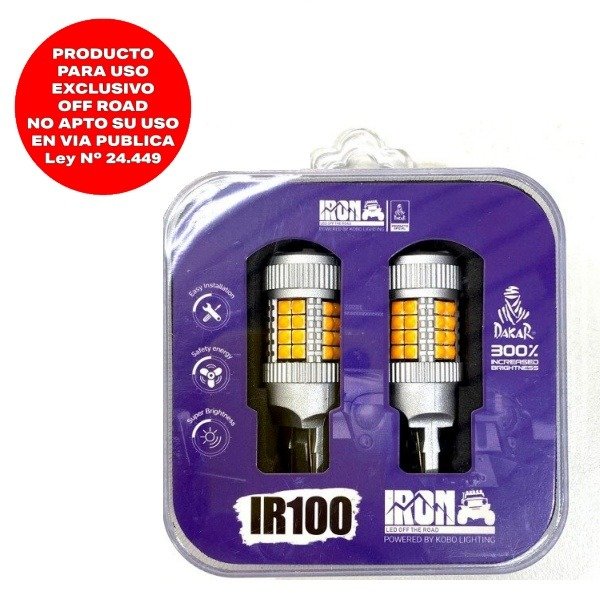 Producto - IRON LED LED7440ULTRAAMB - T20 UN POLO SUPER CANBUS (T-20 UN POLO) PAR -IR100-