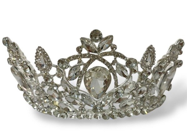 Producto - CORONA TIARA IMPORTADA METAL PREMIUM CON PERLAS