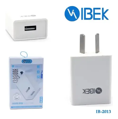 Producto - CARGADOR ADAPTADOR CABEZAL USB 2.1A CARGA RÁPIDA COLOR BLANCO