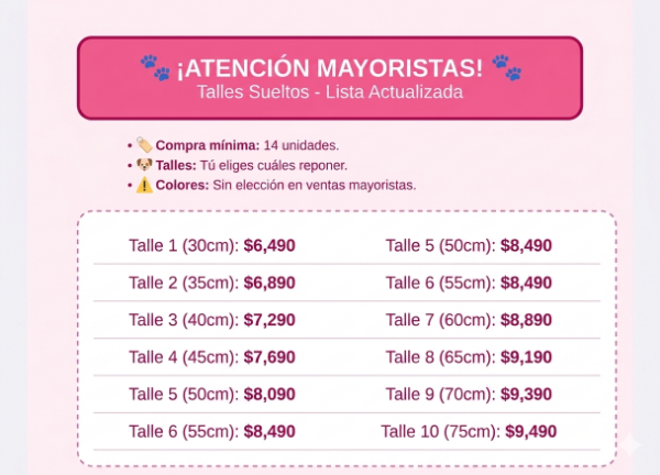 Producto - COMPRA MINIMA 14 UNIDADES EN TALLES SUELTOS