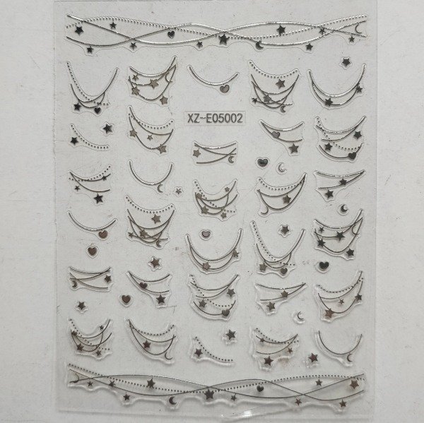 Producto - Sticker 818 Francesita con estrellas y corazones - 0