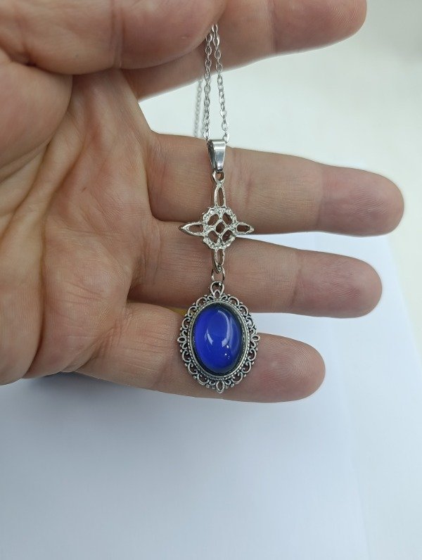 Producto - Nudo de bruja en camafeo+ cadena de acero - 2