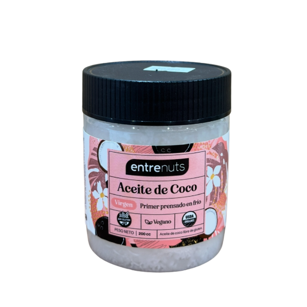 Producto - Aceite de coco Entrenuts virgen 200cc