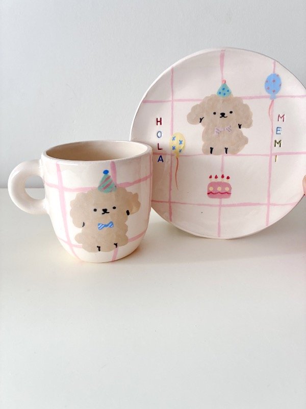 Producto - Set de taza y plato de 17 cm