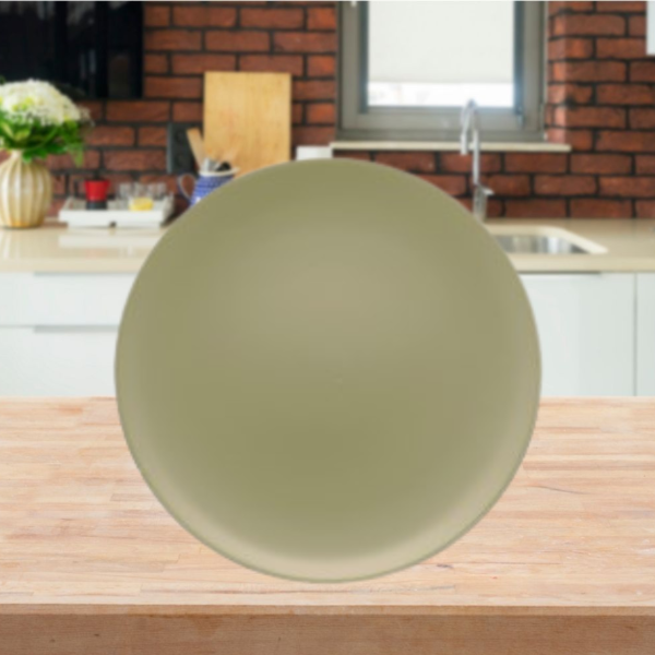 Producto - Plato de cerámica playo 26cm Oxford Unni Oliva x 4