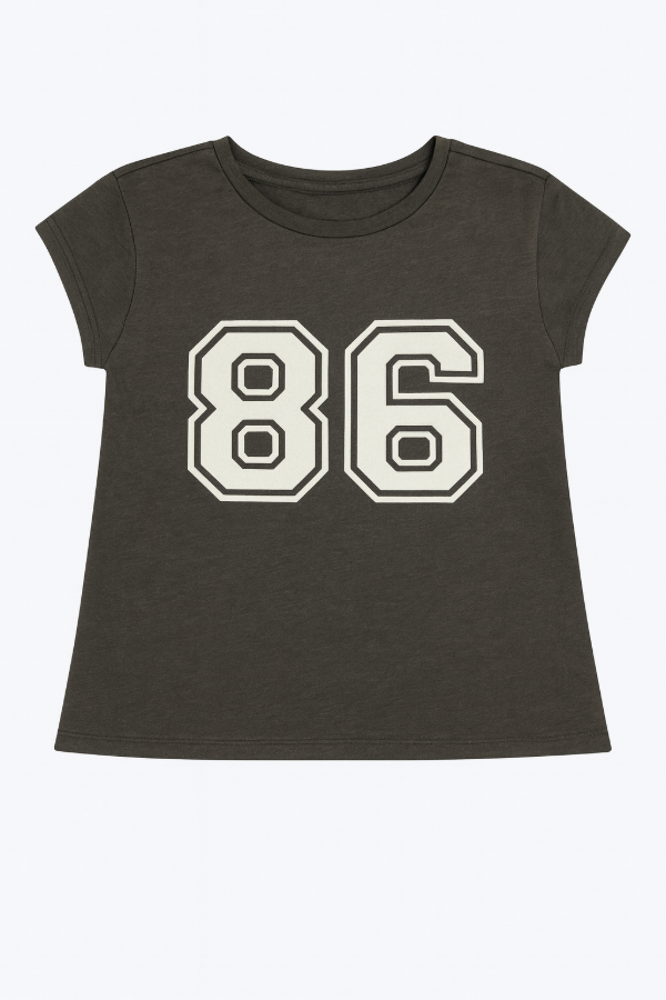 Producto - Remera MC GAP Gris  86 con Glitter