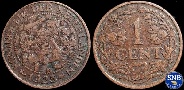Producto - Países Bajos - 1 Céntimo (1925) KM #152 - Pacificación y Pilarización