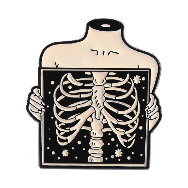 Producto - Pin Anatomía - Placa de Rayos X con Destellos Estelares