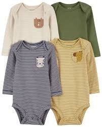 Producto - Pack de 4 bodies Carter's jirafa