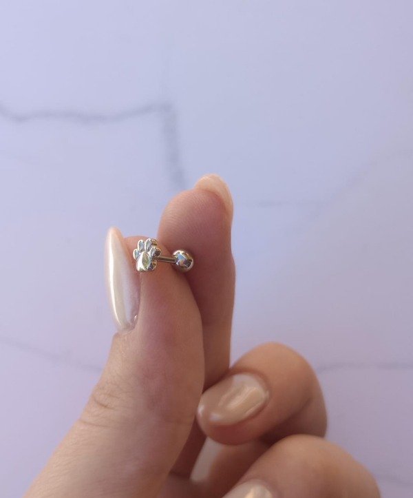 Producto - Piercing Cartílago - Huellita - 1