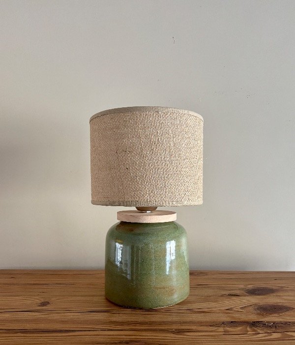 Producto - Lámpara Baja verde Jaspeado- ENTREGA INMEDIATA
