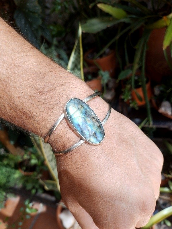 Producto - Pulsera esclava Labradorita grande