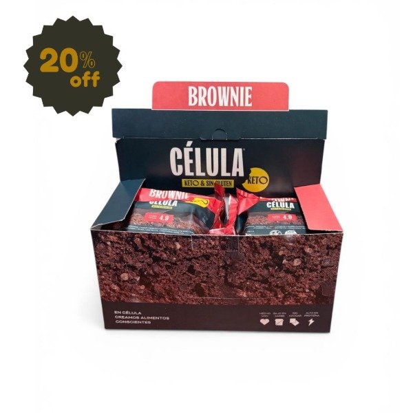 Producto - Caja Brownie Keto x12 U.