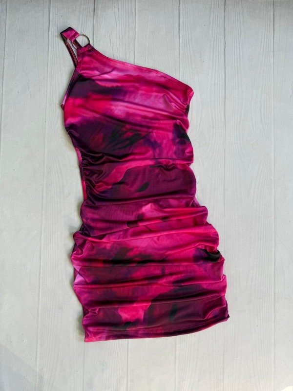 Producto - [7837] Vestido 1 hombro con aro microfibra sublimada