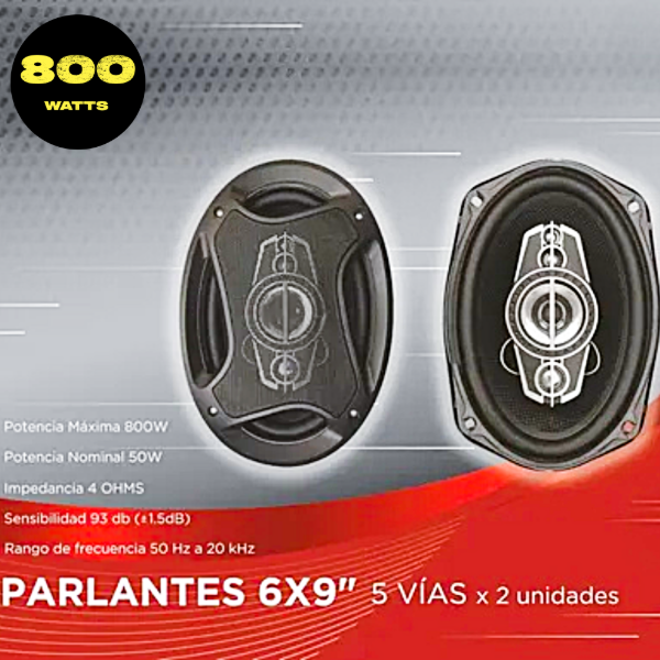 Producto - JGO PARLANTES 6X9 800W PB-69511 - 1
