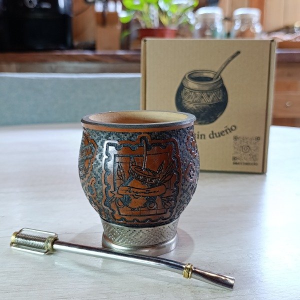 Producto - Mate de calabaza con grabado láser 360 Argentina