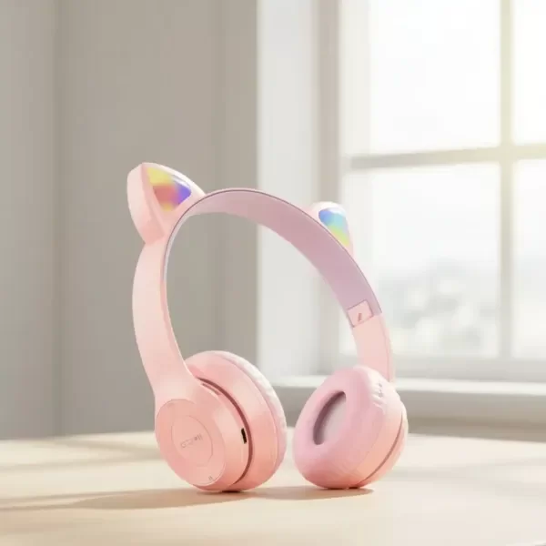 Producto - AURICULARES BT VINCHA OREJA GATITO RGB
