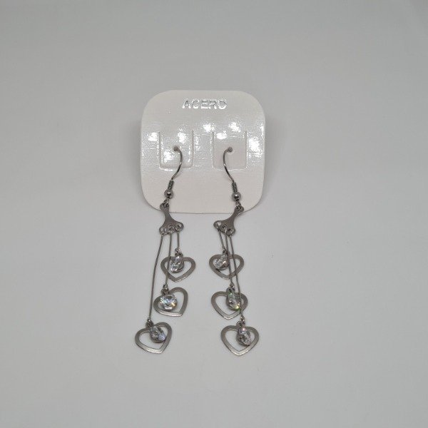 Producto - Aros corazon colgantes