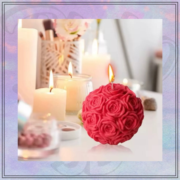 Producto - Molde Vela rosas recondo