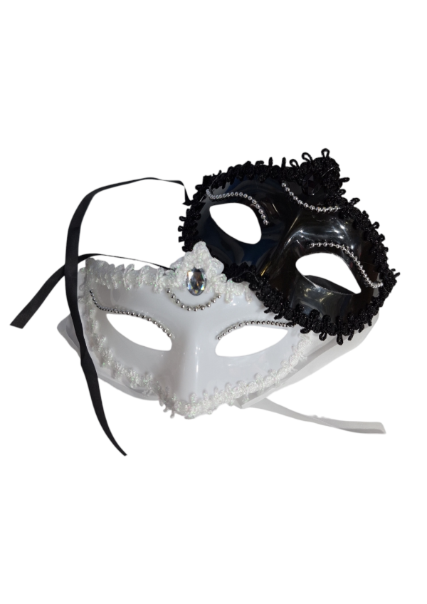 Producto - Antifaz Blanco - Negro