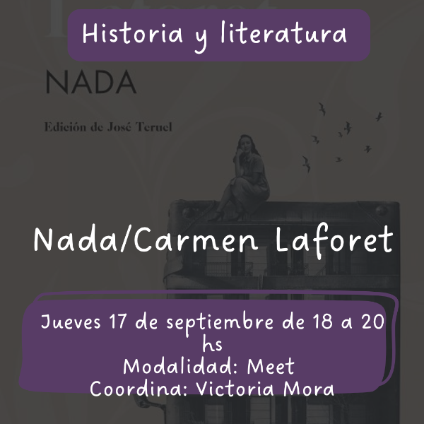 Producto - Historia y literatura. Nada, Carmen Laforet